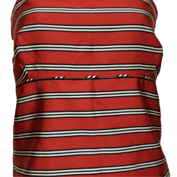 J. Crew Silk Striped Tube Top Size 14 - Picture 2 of 7